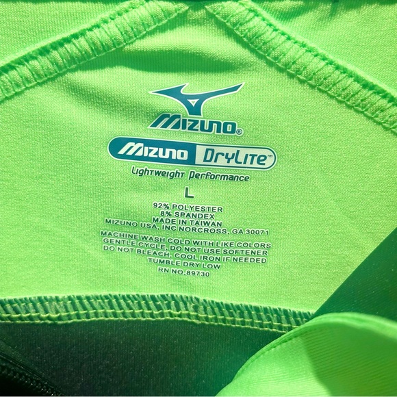 NWT Mizuno Women's Excel 1/2 Zip Volleyball Jacket Green Black Size Large - Picture 2 of 6